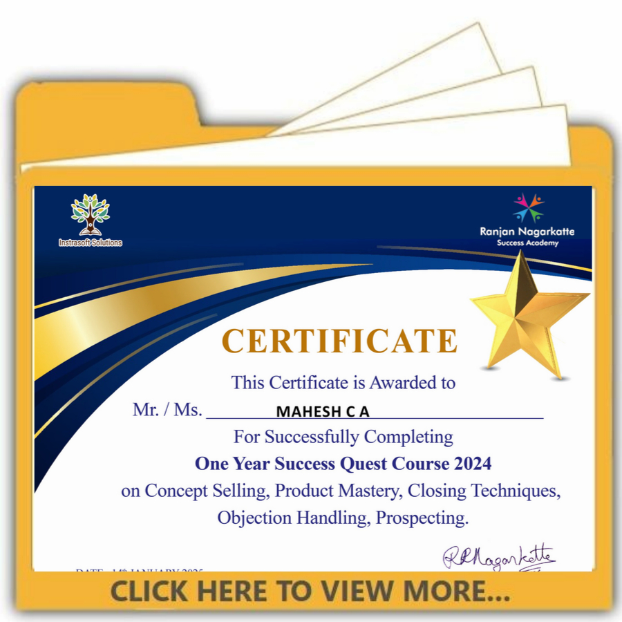 OUR CERTIFICATES